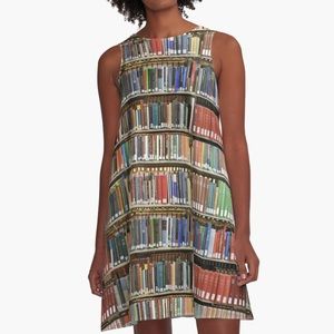 Redbubble Book Dress (brand new, unworn) Size XS